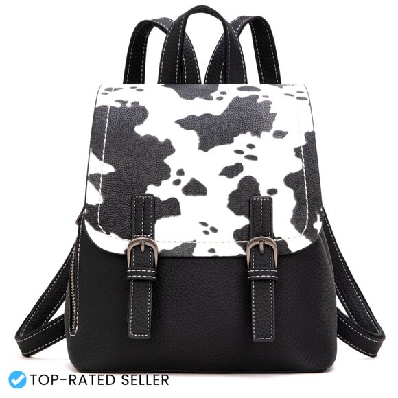 Vegan Leather Mini Backpack Convertible Shoulder Bag Chic Y2K Style Small Purse main image 6